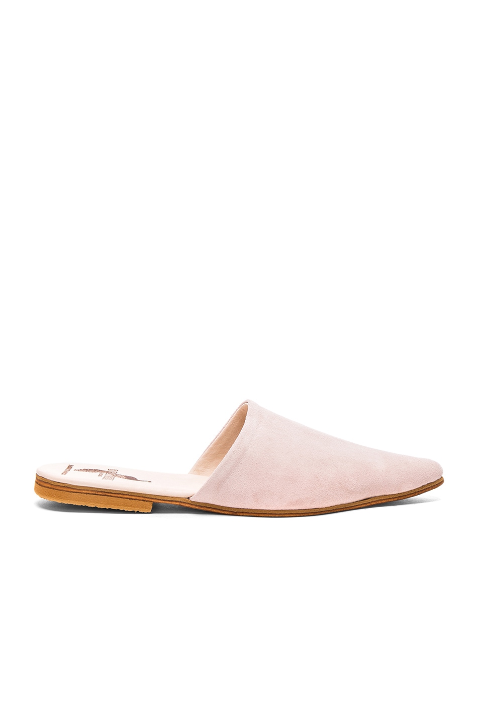 Image 1 of Brother Vellies Suede Sister Mules in Dusty Rose