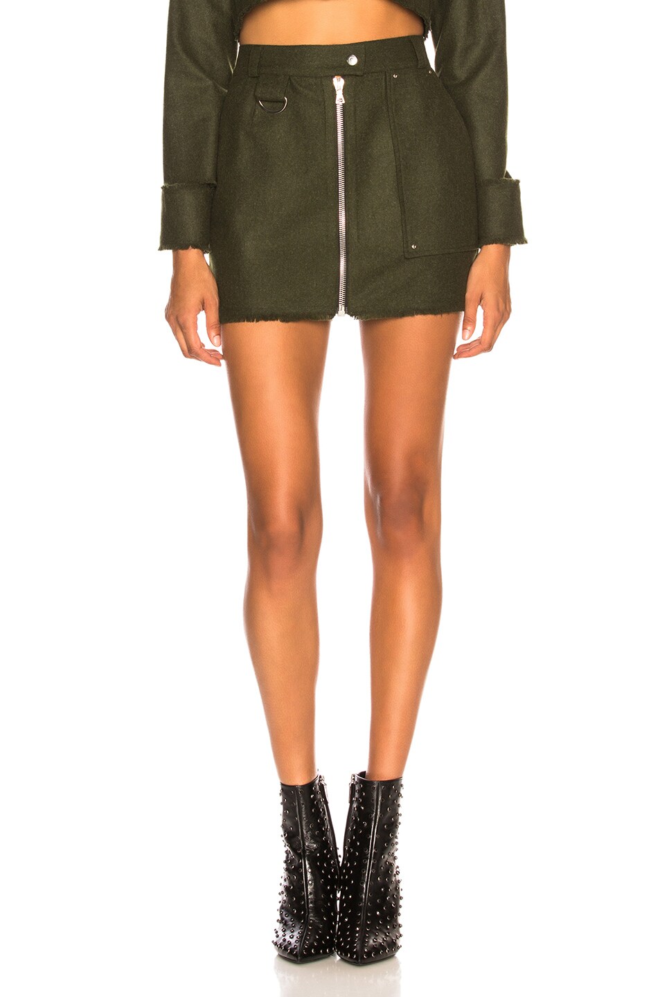 Image 1 of BEAU SOUCI Raid Skirt in Army