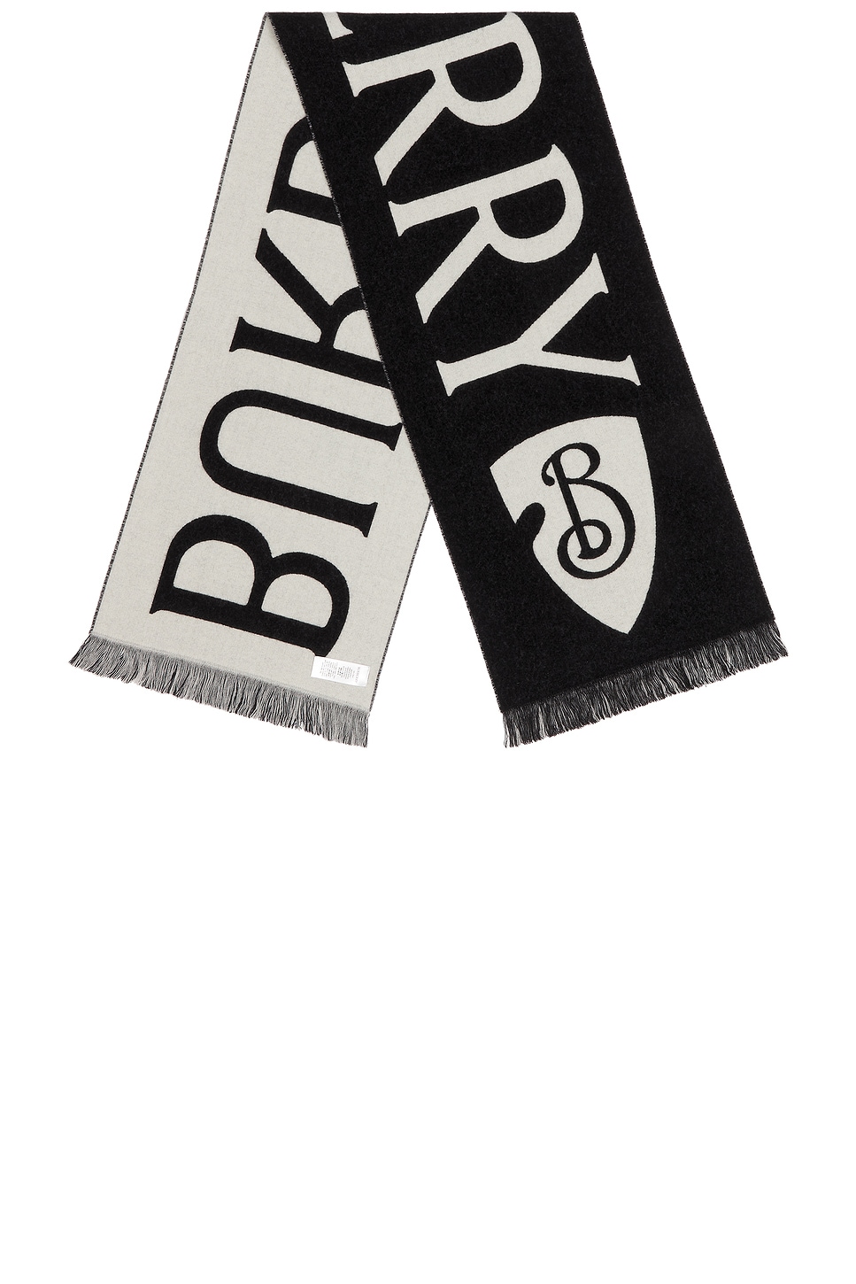 Burberry 168x33 Text Wool Scarf