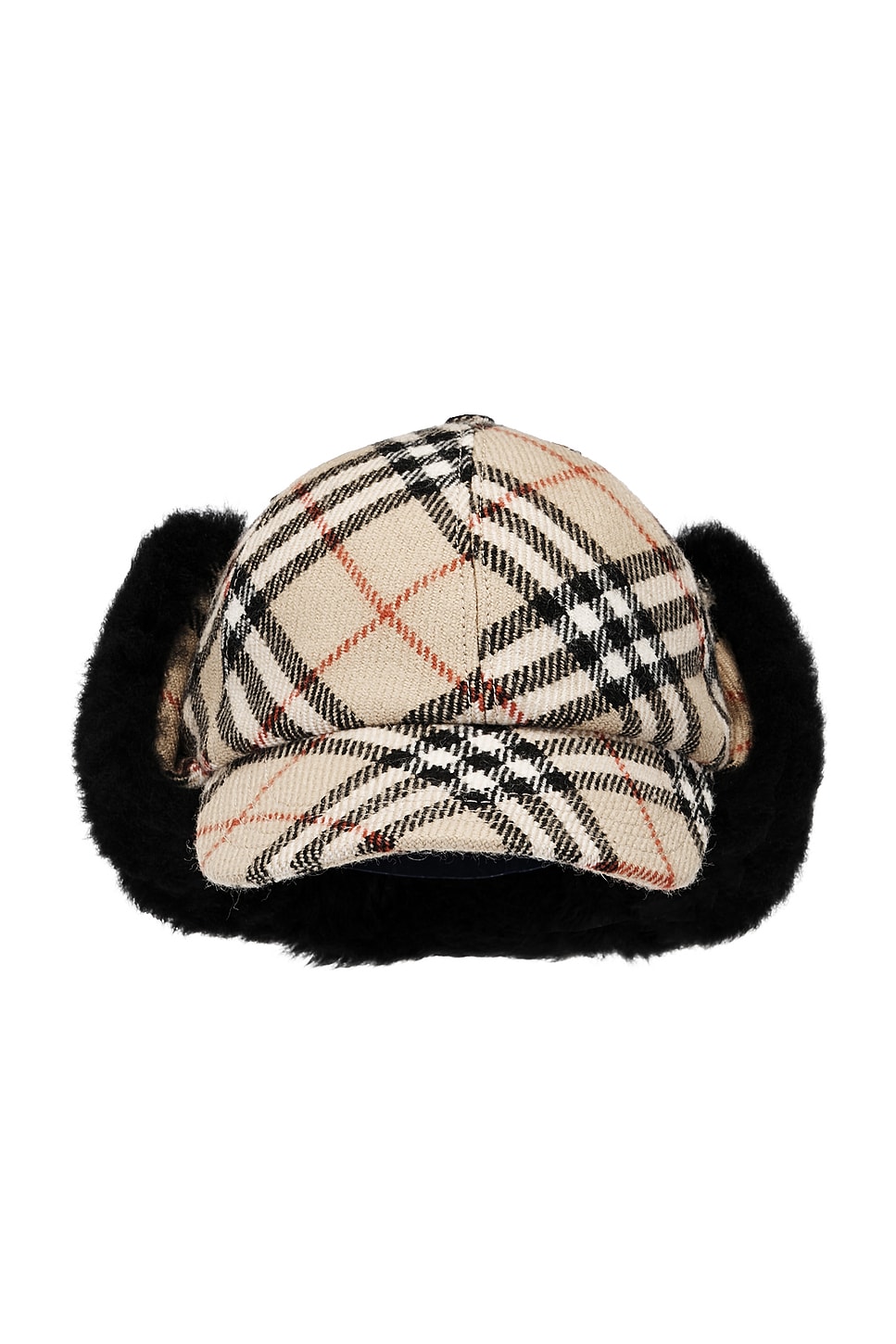 Burberry Check Trapper Visor Cap