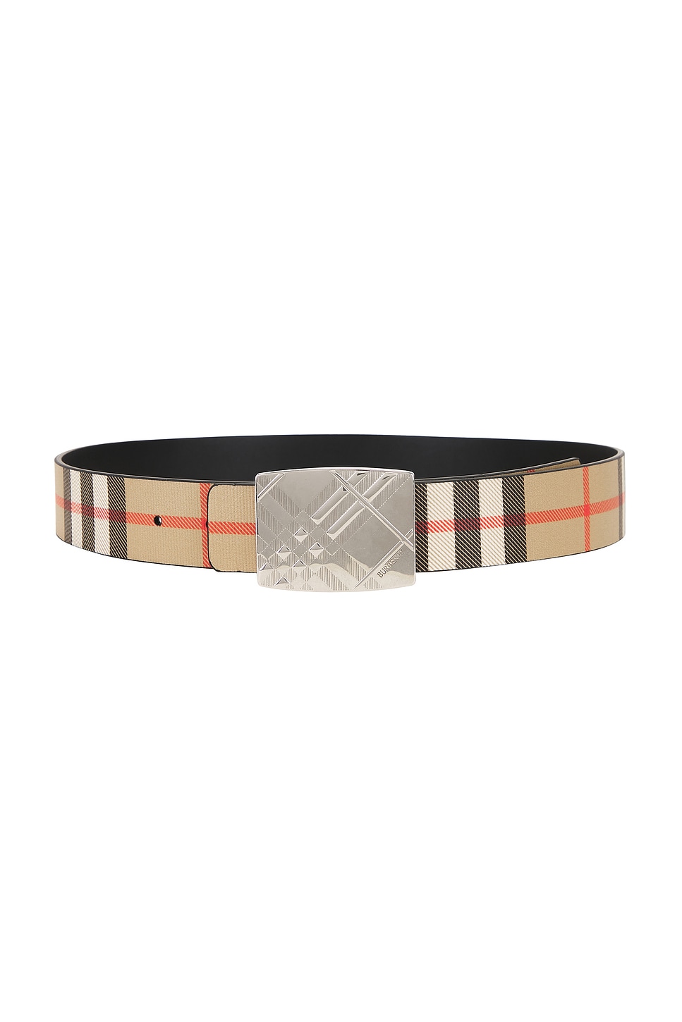 Burberry Check Engraved 35mm Belt