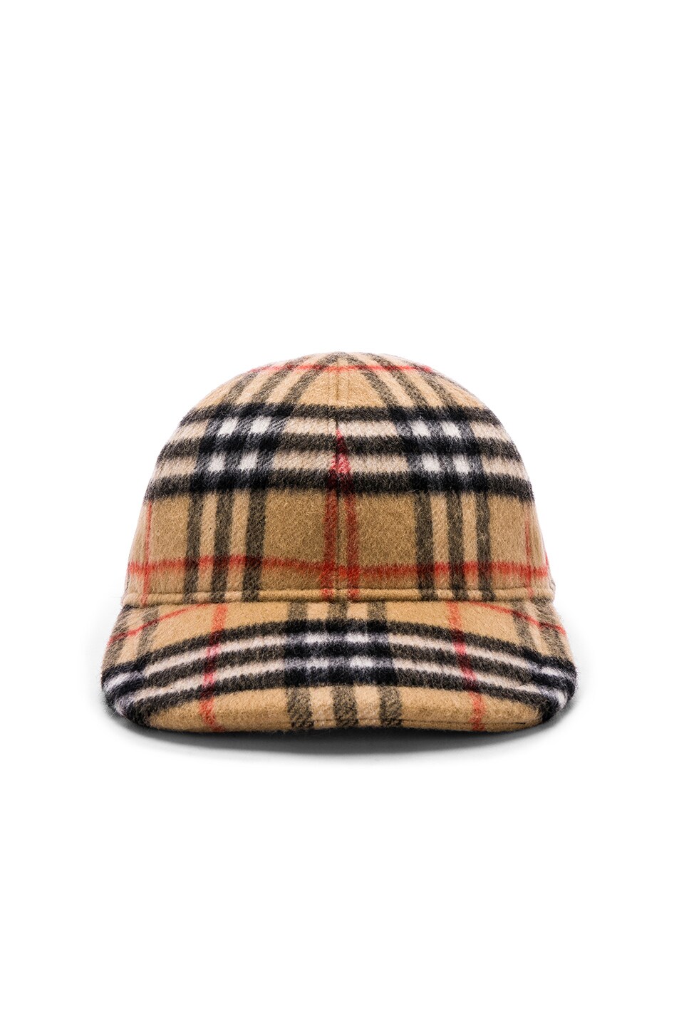 Image 1 of Burberry Checkered Cap in Antique Yellow