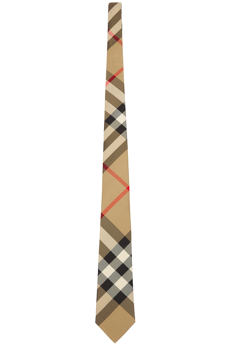 Exploded Check Tie in Brown