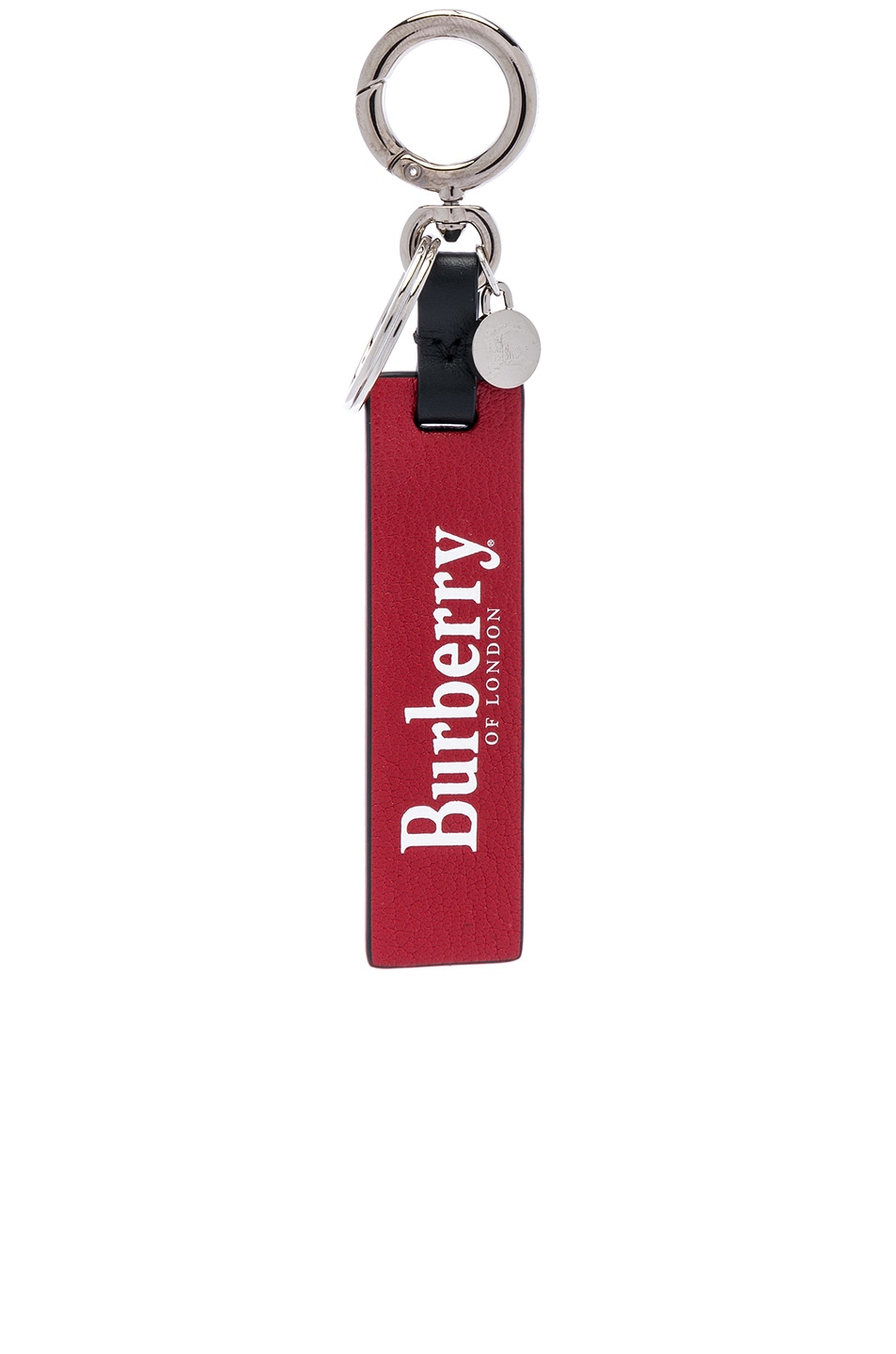 Image 1 of Burberry Keychain in Rust Red