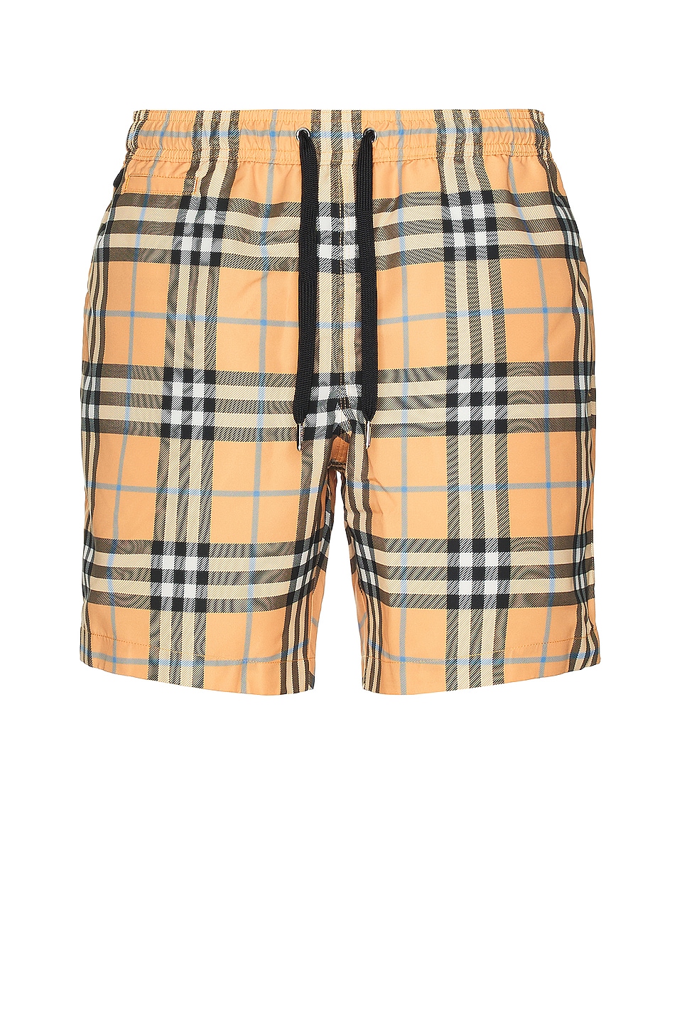 Image 1 of Burberry Martin Medium Checks Shorts in Dusty Orange Ip Chk