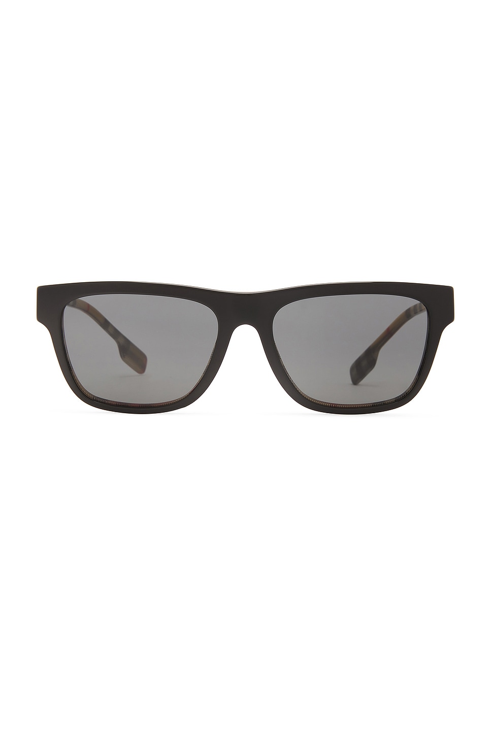 Shop Burberry Square Sunglasses In Top Black