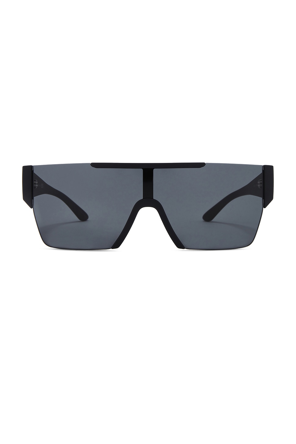 Shop Burberry Rectangle Sunglasses In Matte Black