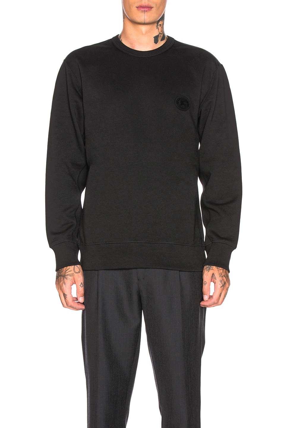 Image 1 of Burberry Jayford Sweatshirt in Black