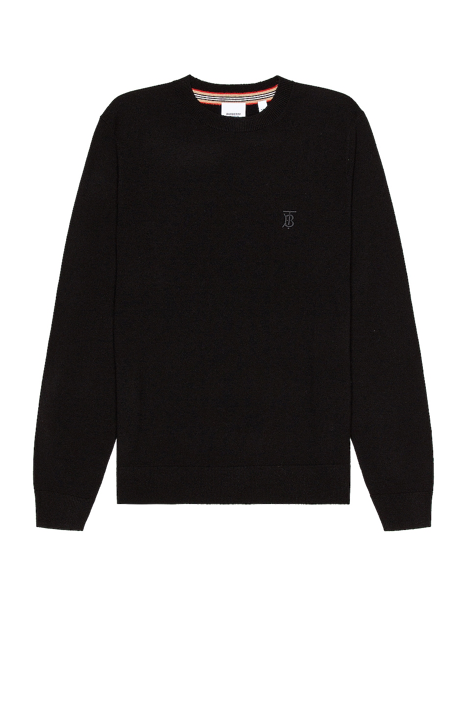 Image 1 of Burberry Cashmere Crew in Black