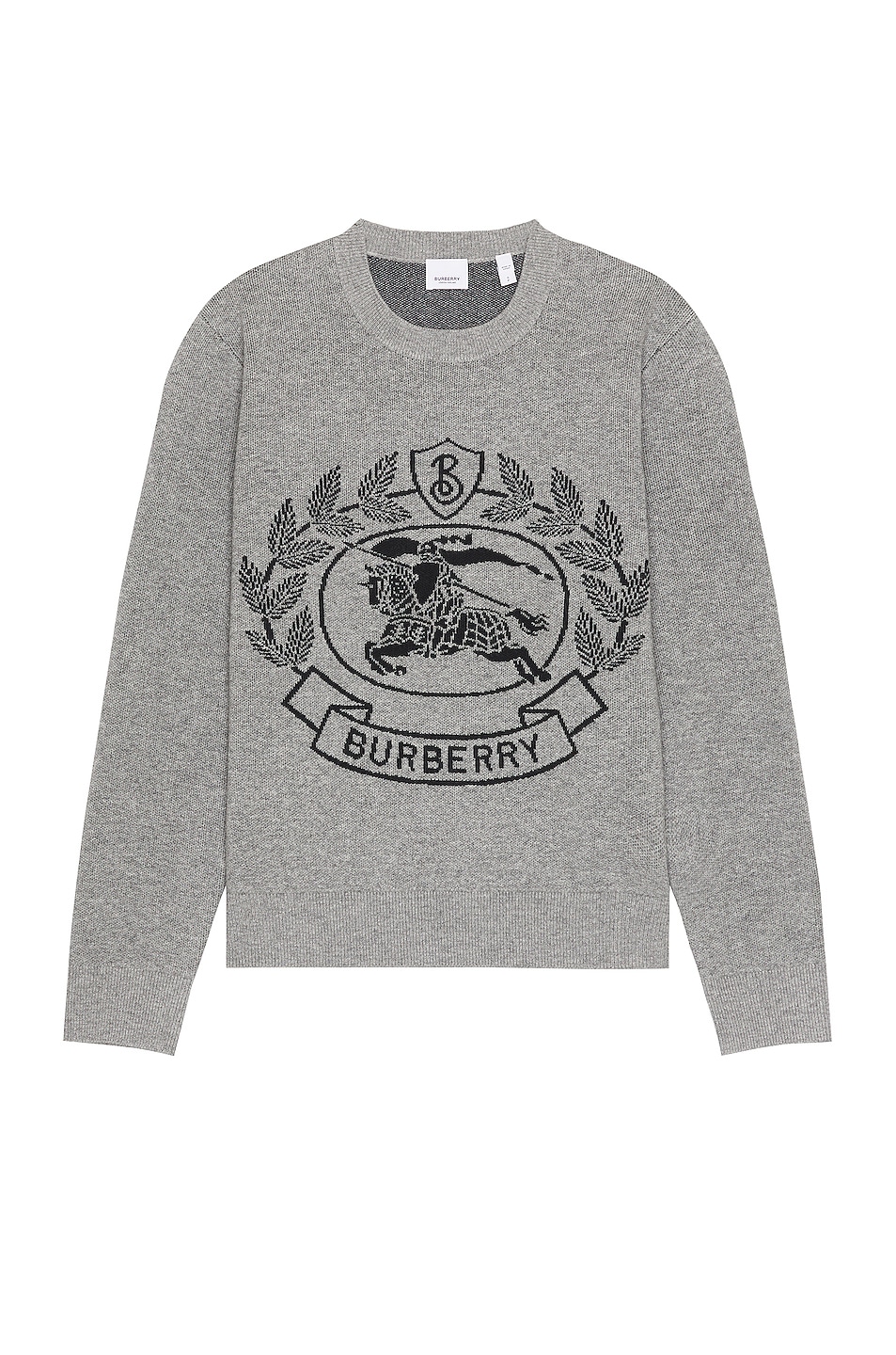 Image 1 of Burberry Irving Sweater in Dark Thunder Grey