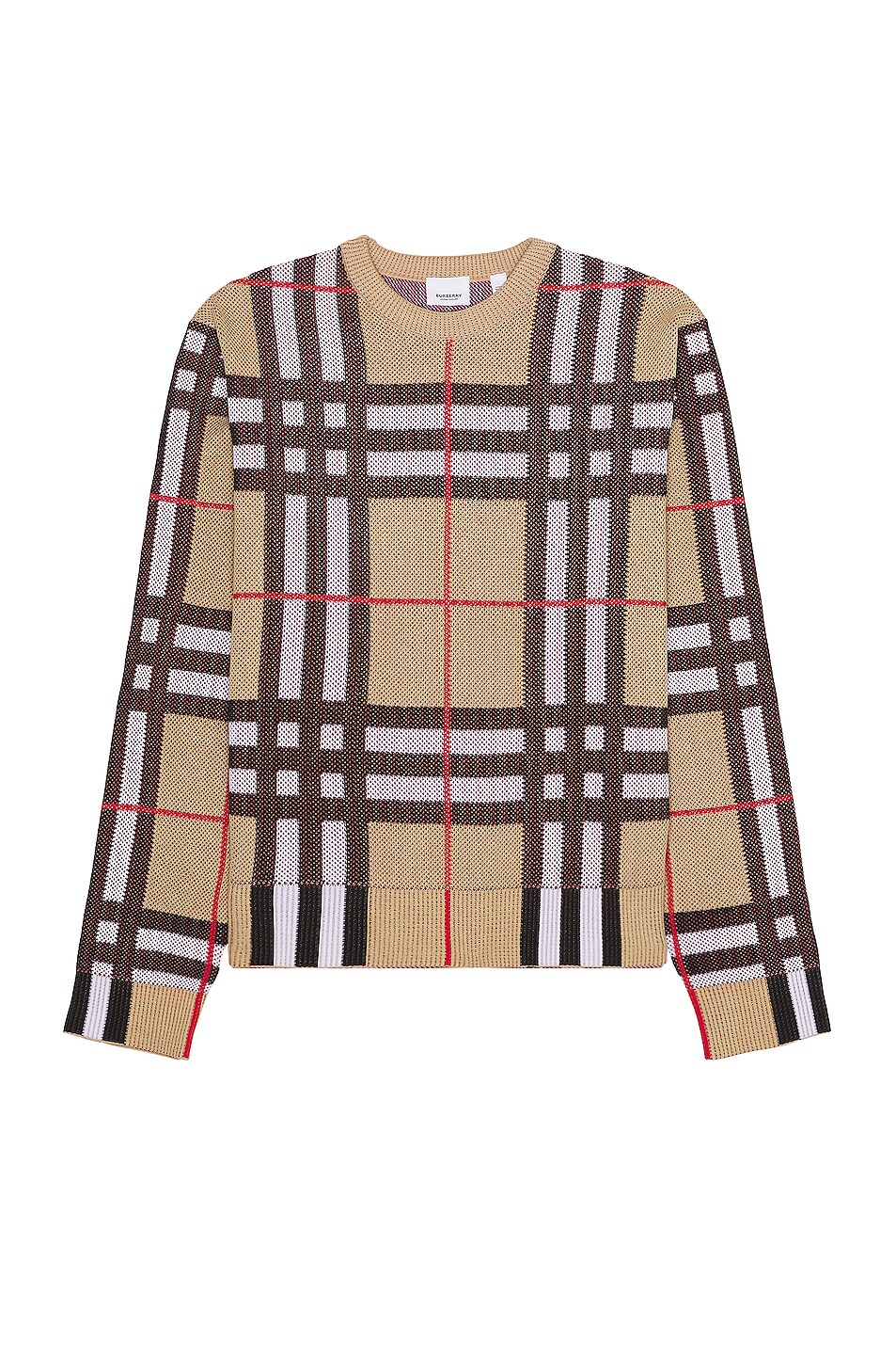 Image 1 of Burberry Hugo Sweater in Archive Beige