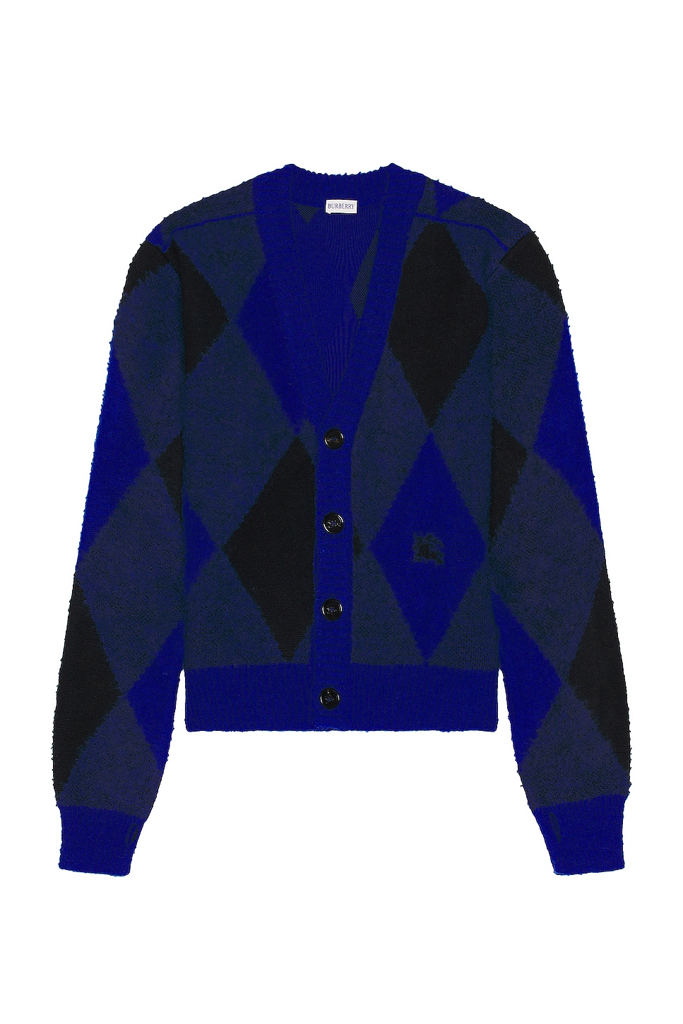 Image 1 of Burberry Pattern Cardigan in Knight Ip Pattern