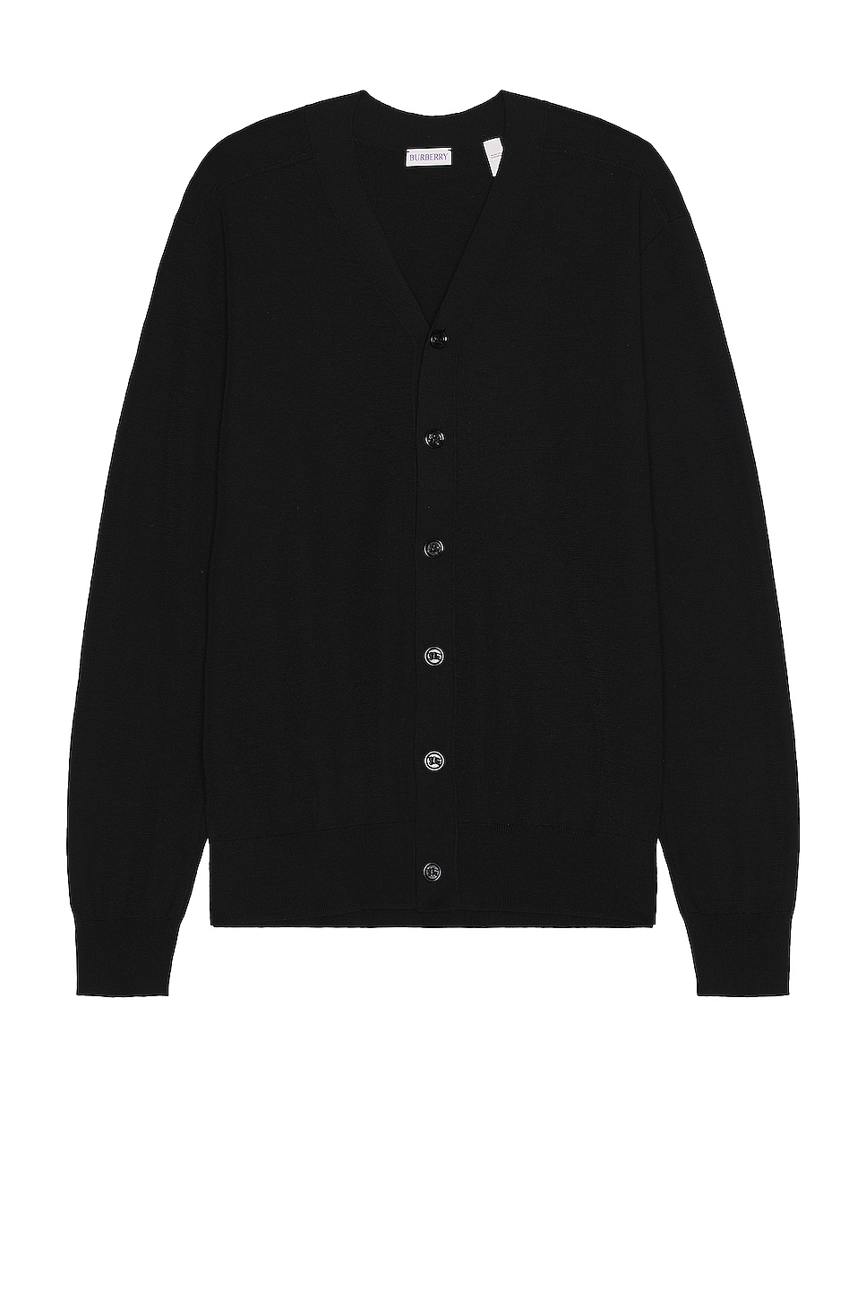 Image 1 of Burberry Basic Cardigan in Black