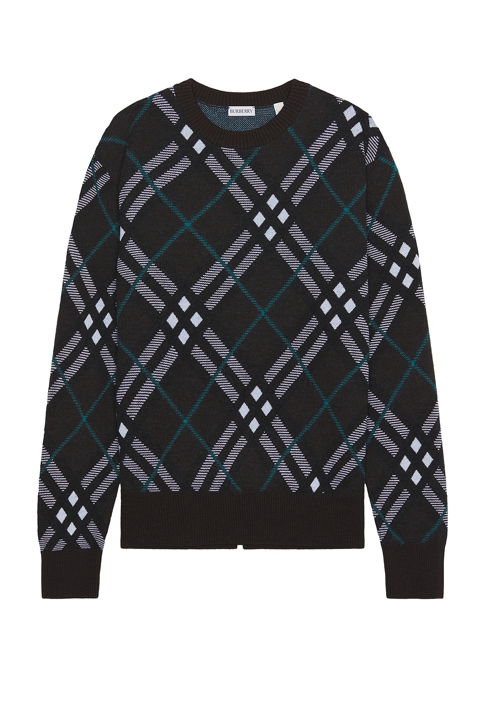 IP Check Sweater in Brown