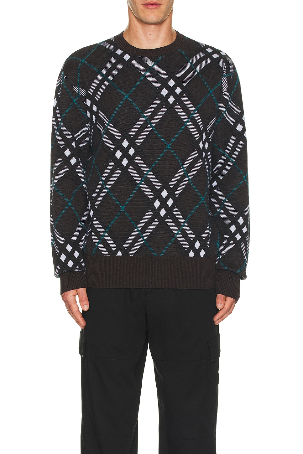 Check Sweater in Snug - Thumbnail 3