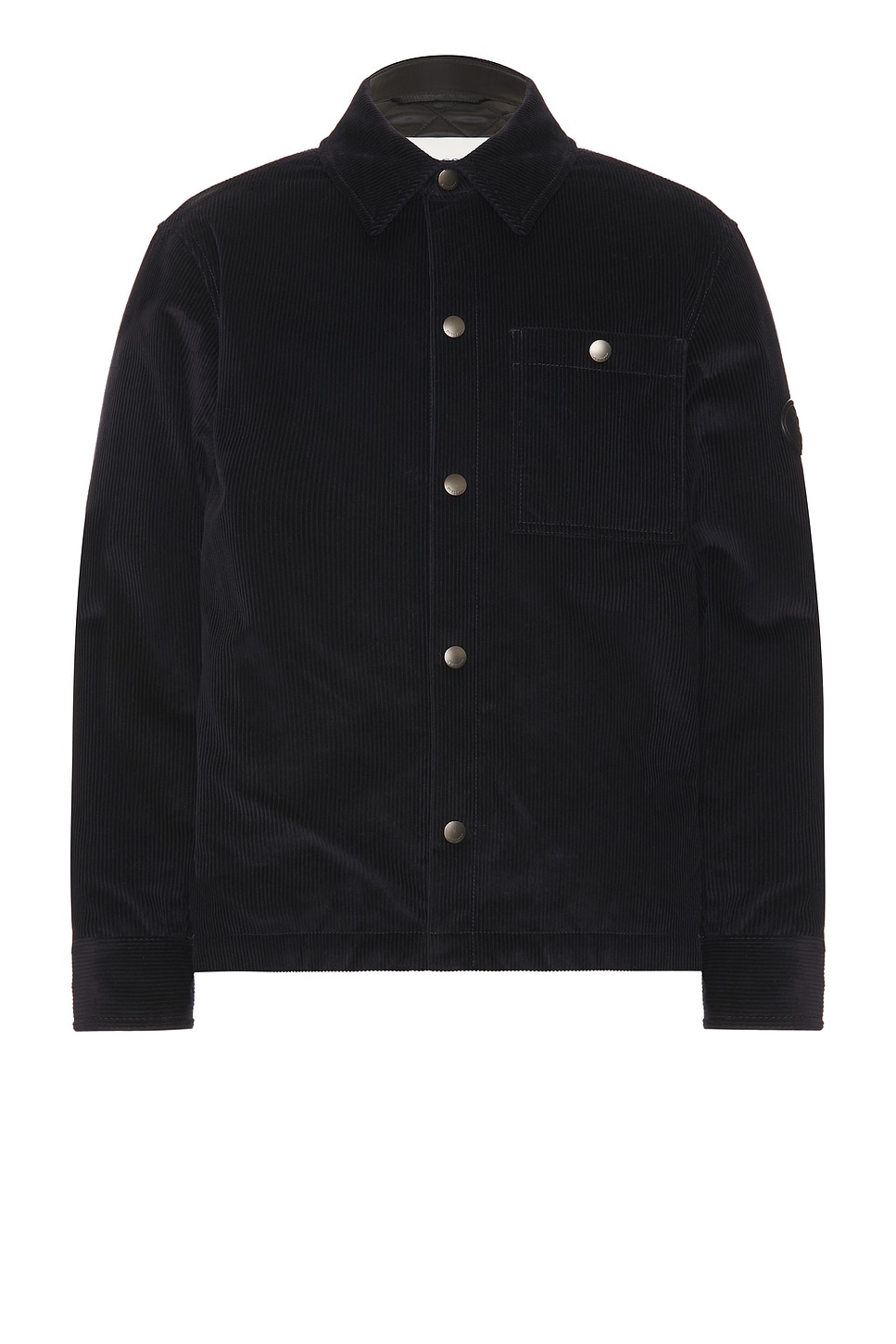 Image 1 of Burberry Onslow Cord Overshirt in Twilight Blue