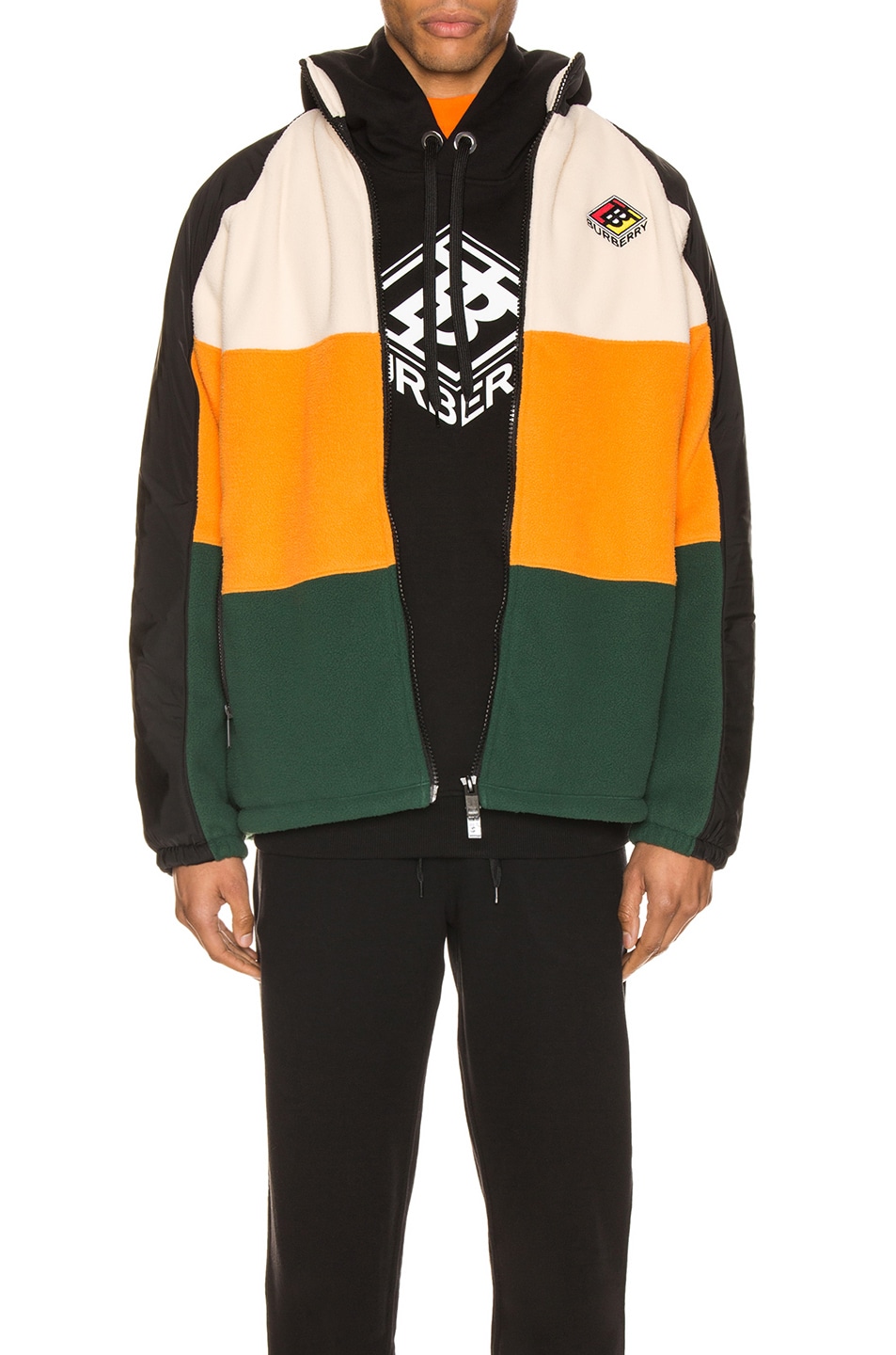 Image 1 of Burberry Ecclesford Track Jacket in Black
