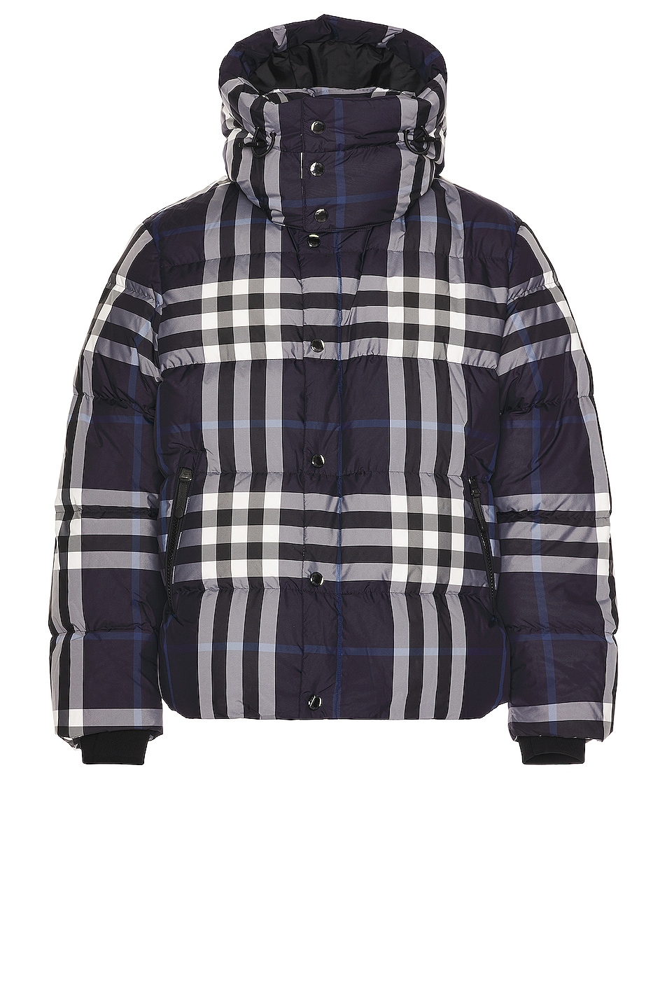 Image 1 of Burberry Larrick Check Jacket in Blue