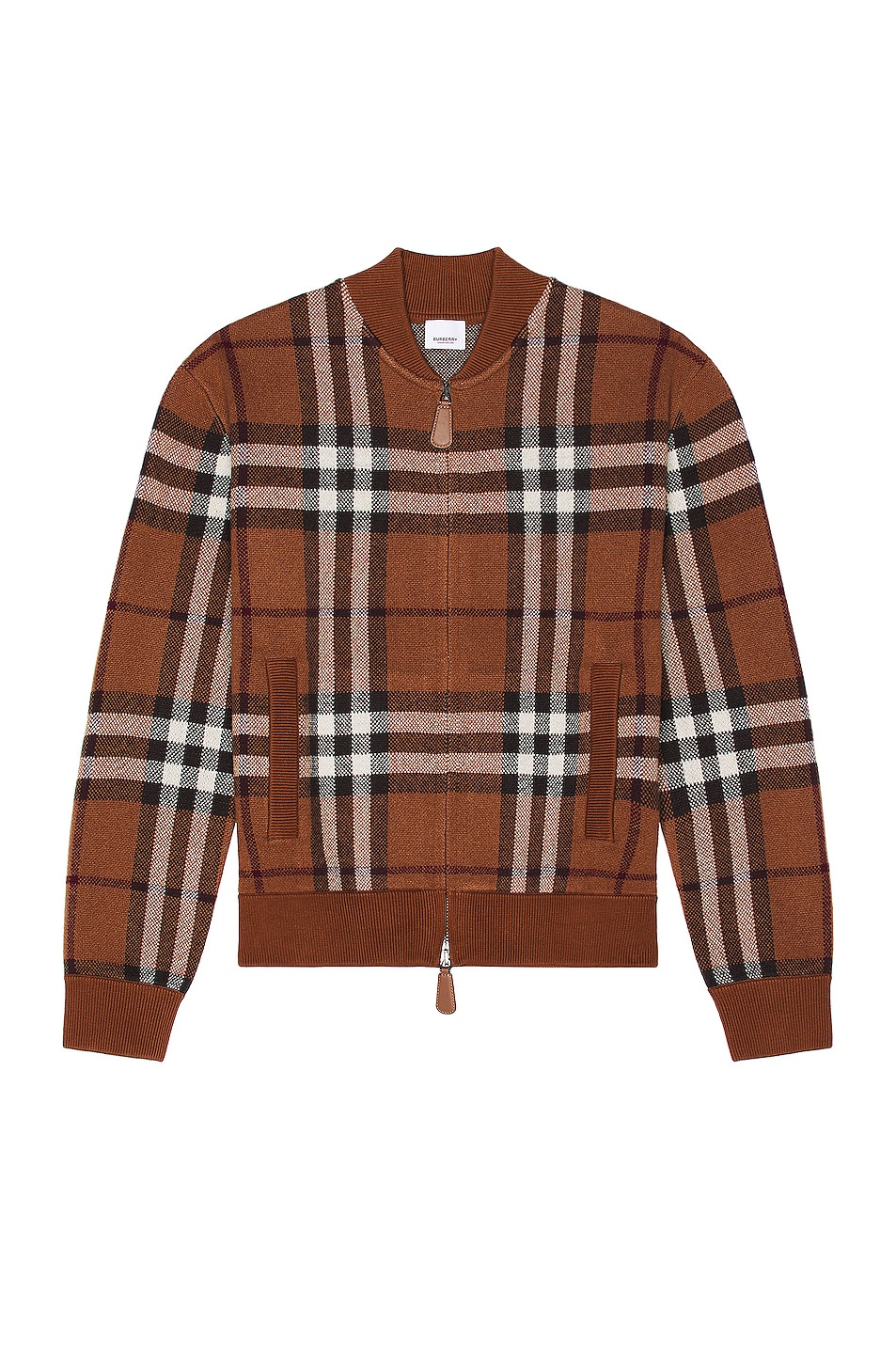 Image 1 of Burberry Maltby Check Jacket in Dark Birch Brown