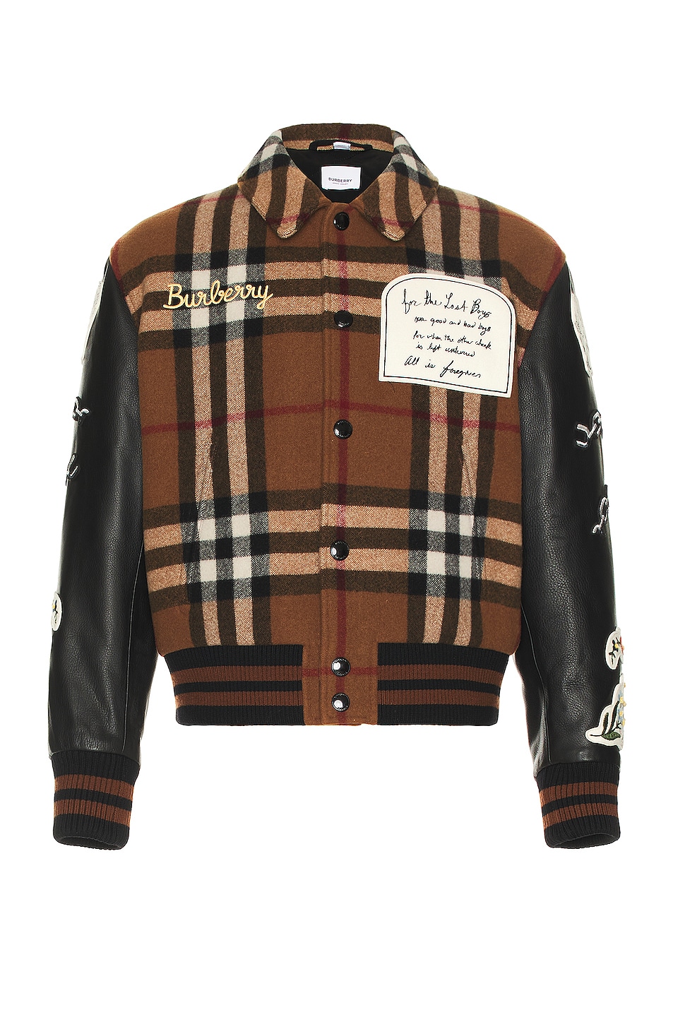 Image 1 of Burberry Felbourne Check Jacket in Birch Brown