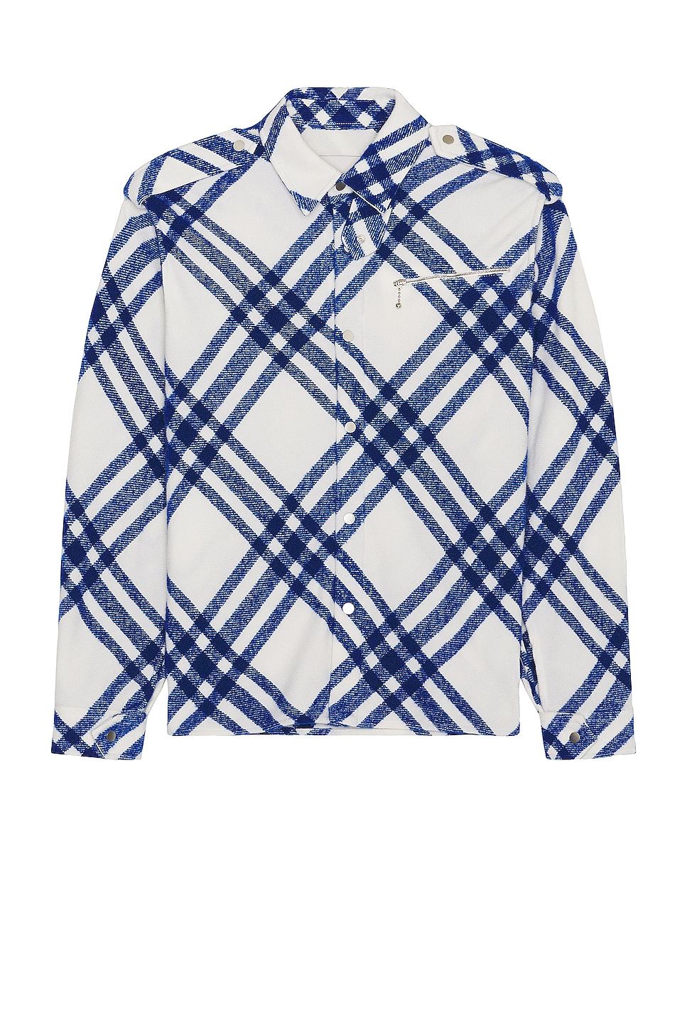 Image 1 of Burberry Check Jacket in Salt Ip Check