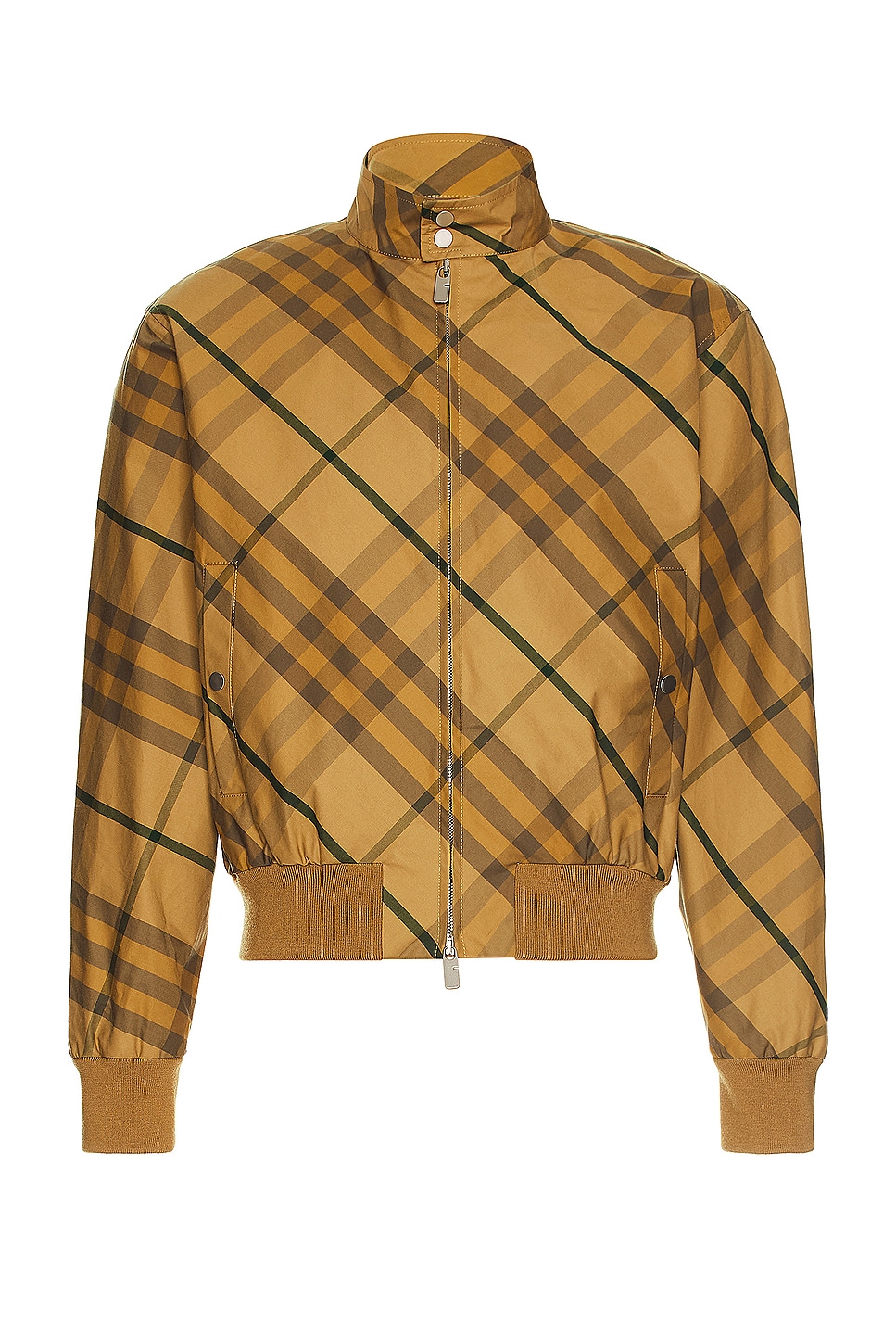 Image 1 of Burberry Check Pattern Bomber in Cedar Ip Check