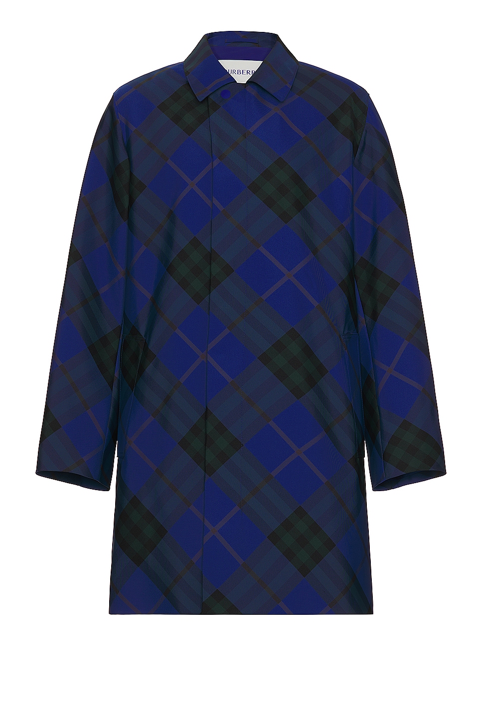 Image 1 of Burberry Check Pattern Coat in Knight Ip Check