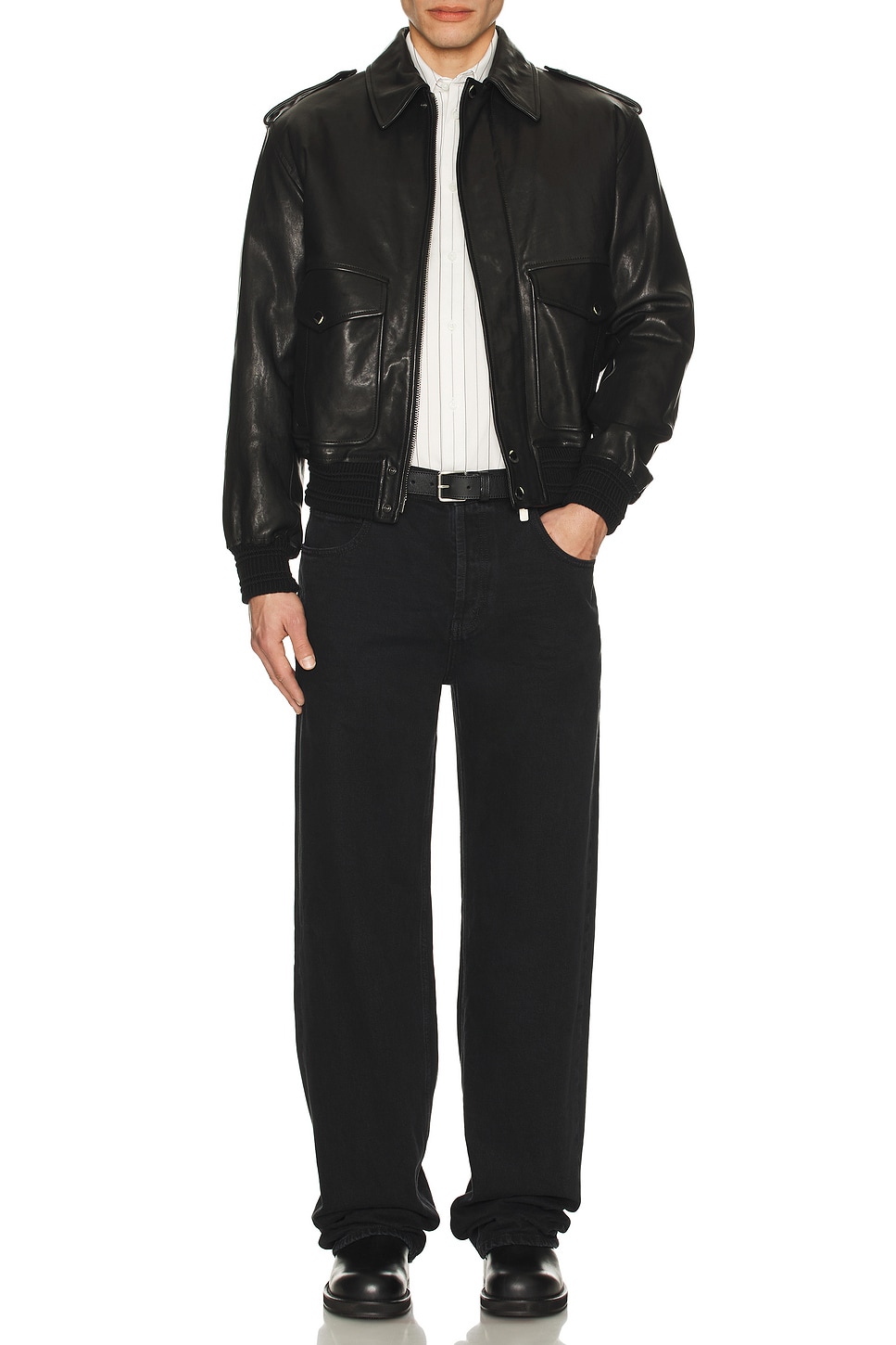 Image 1 of Burberry Schott Jacket in Black