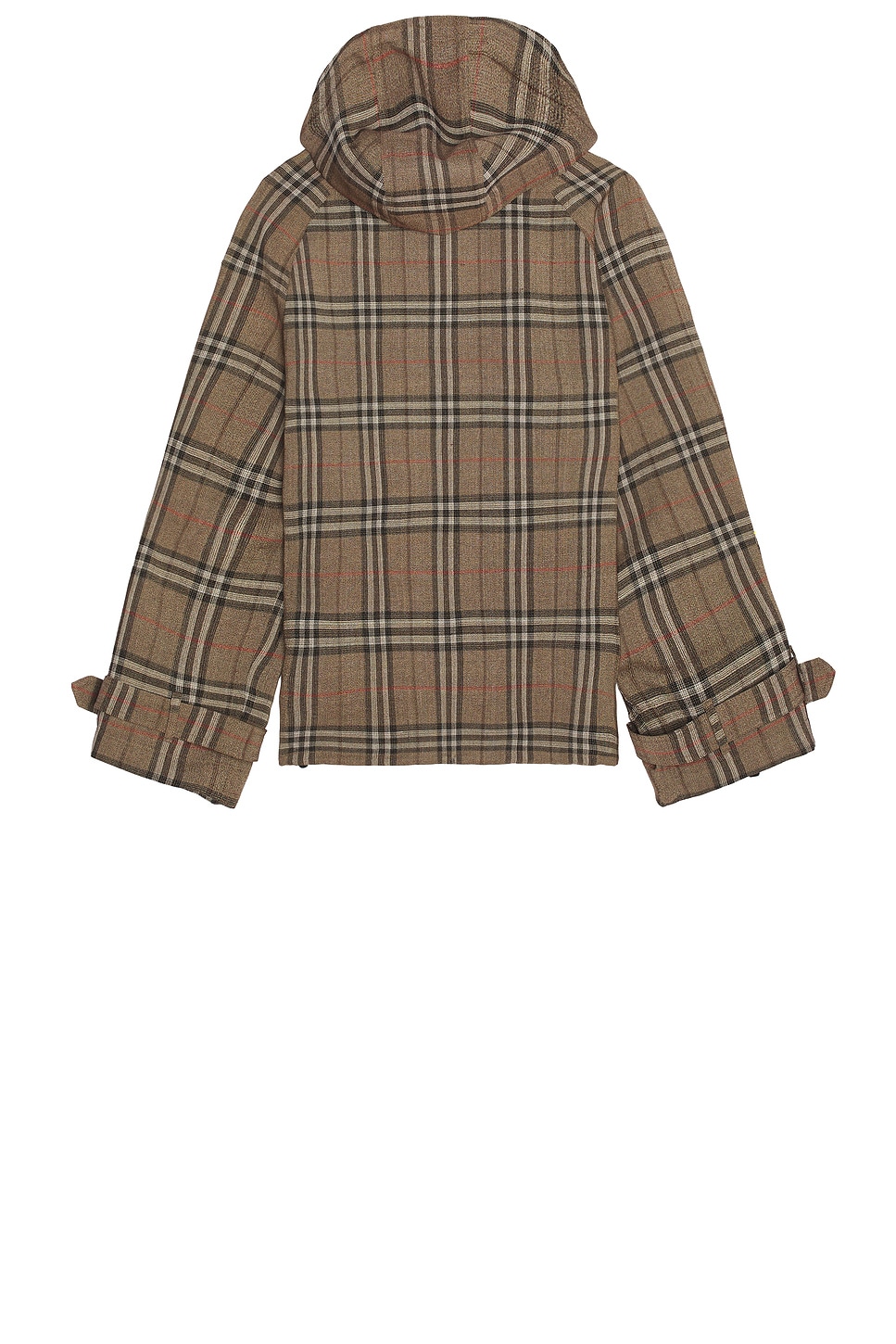 Burberry Half-zip Jacket With Check Pattern In Silk Blend Men In Brush Ip Check