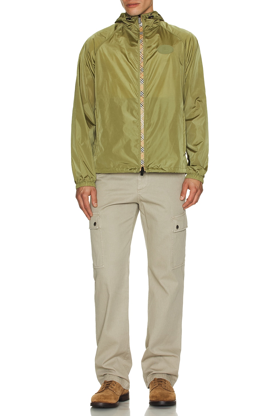Image 1 of Burberry Raglan Windbreaker in Wreath