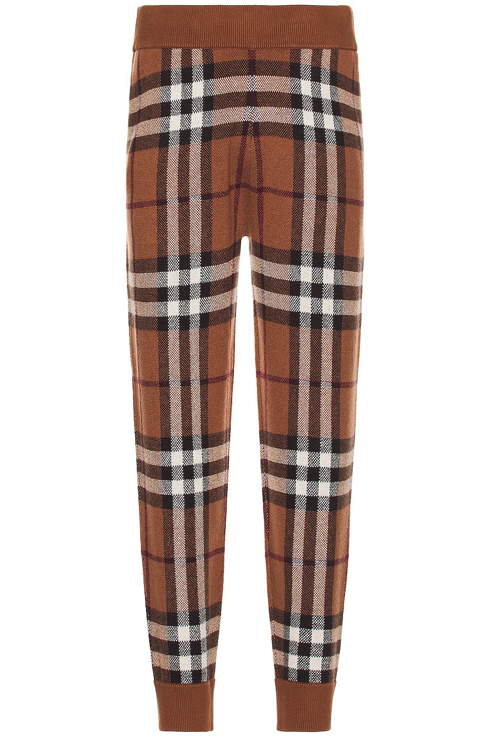 Image 1 of Burberry Marley Check Sweatpant in Dark Birch Brown