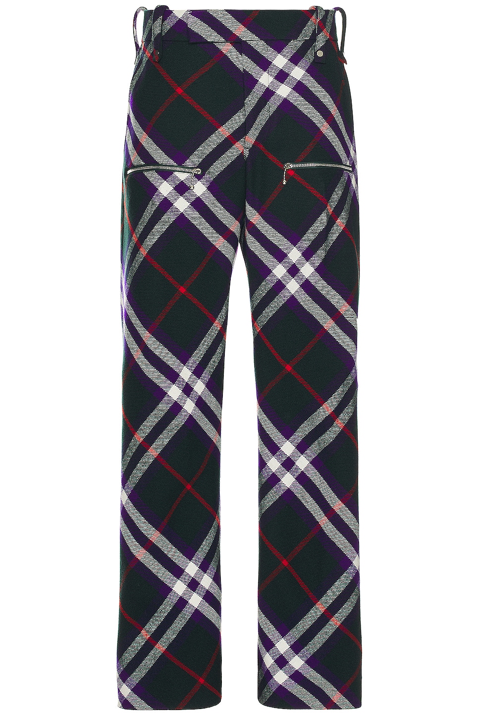 Image 1 of Burberry Check Trouser in Vine Deep Royal Ip Check