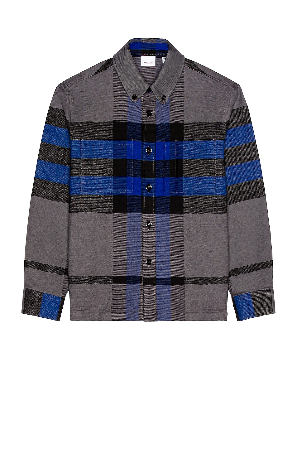 Image 1 of Burberry Owmby Shirt in Oceanic Blue Check