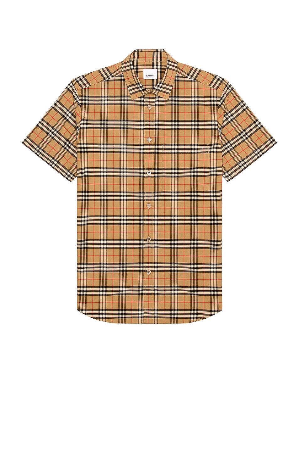 Image 1 of Burberry Simpson Casual Shirt in Archive Beige