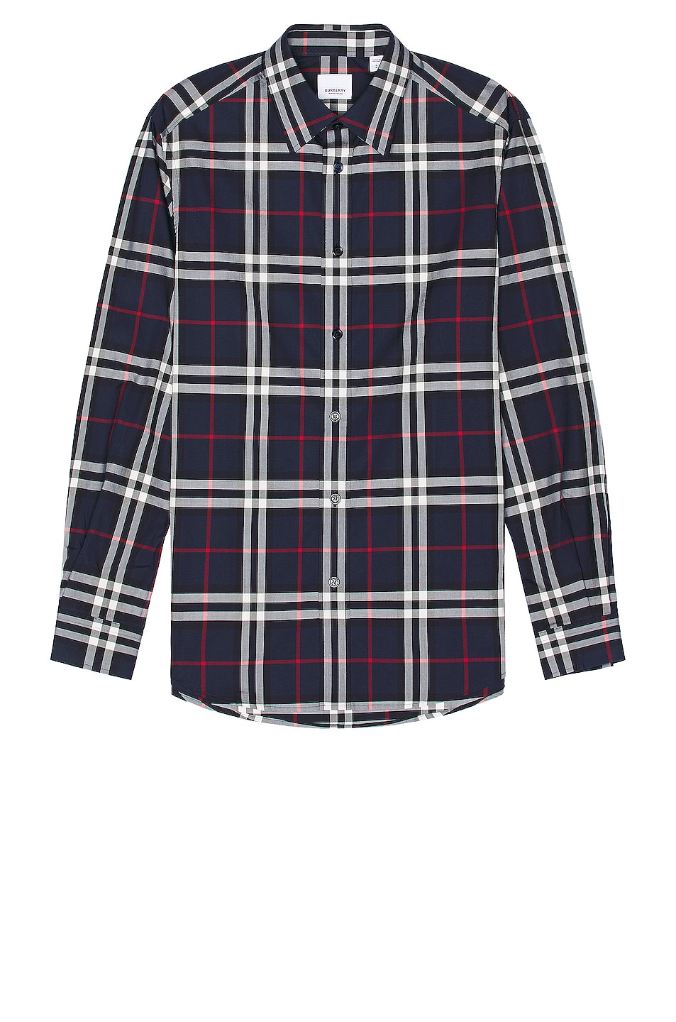 Image 1 of Burberry Caxton Shirt in Navy Check