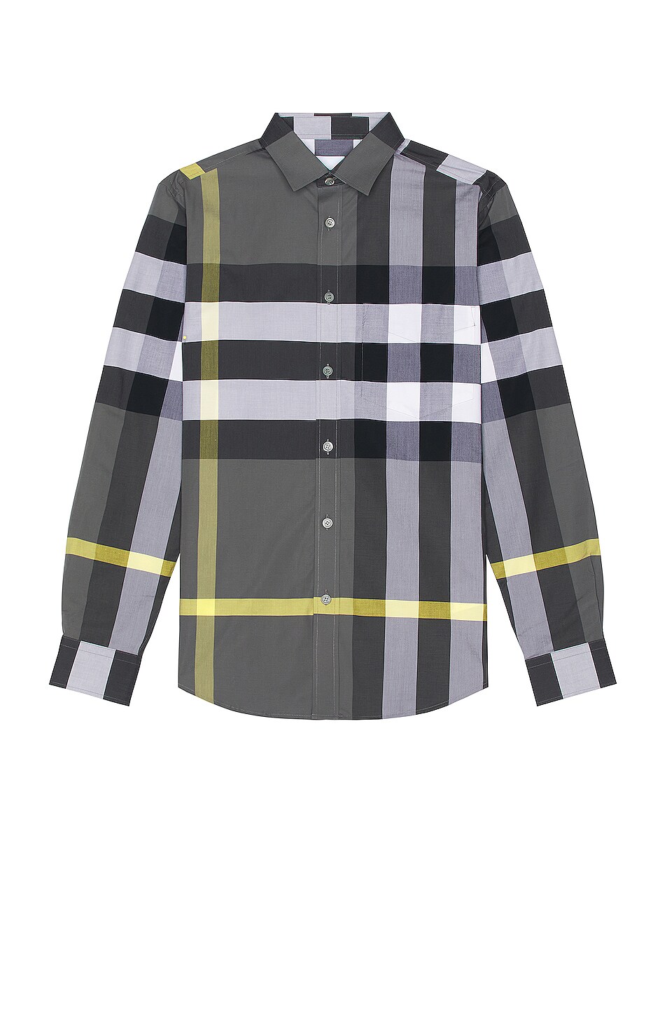 Image 1 of Burberry Somerton Shirt in Storm Grey Check