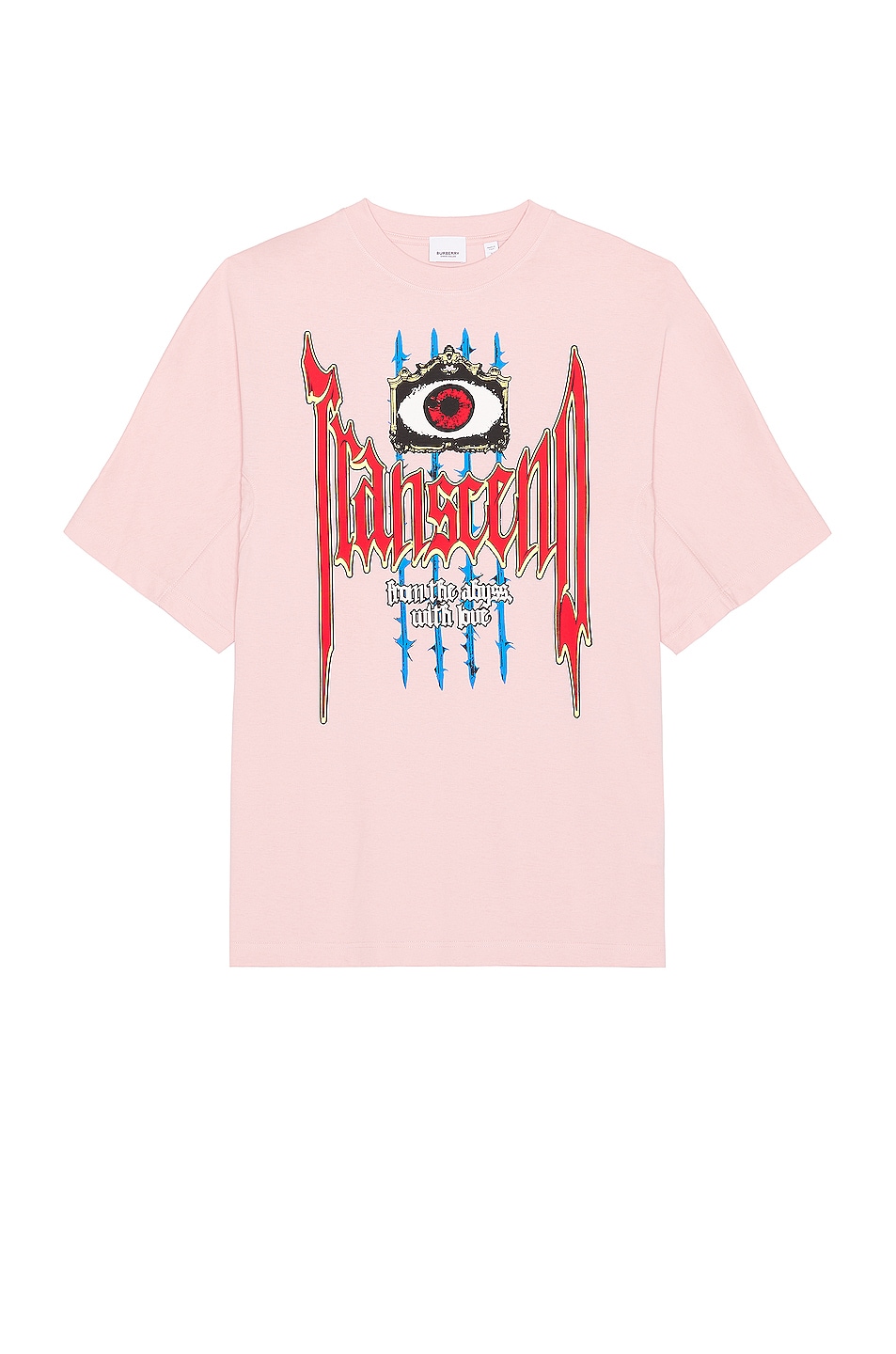 Image 1 of Burberry Garment Dye Tee in Pink
