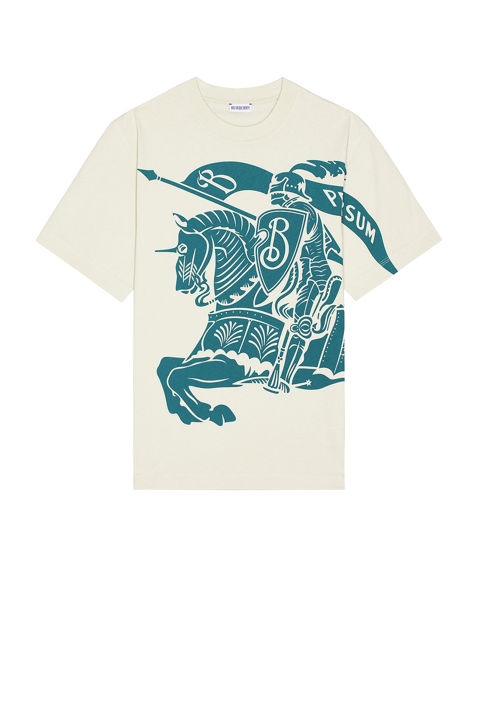 Shop Burberry Graphic Tee In Plaster