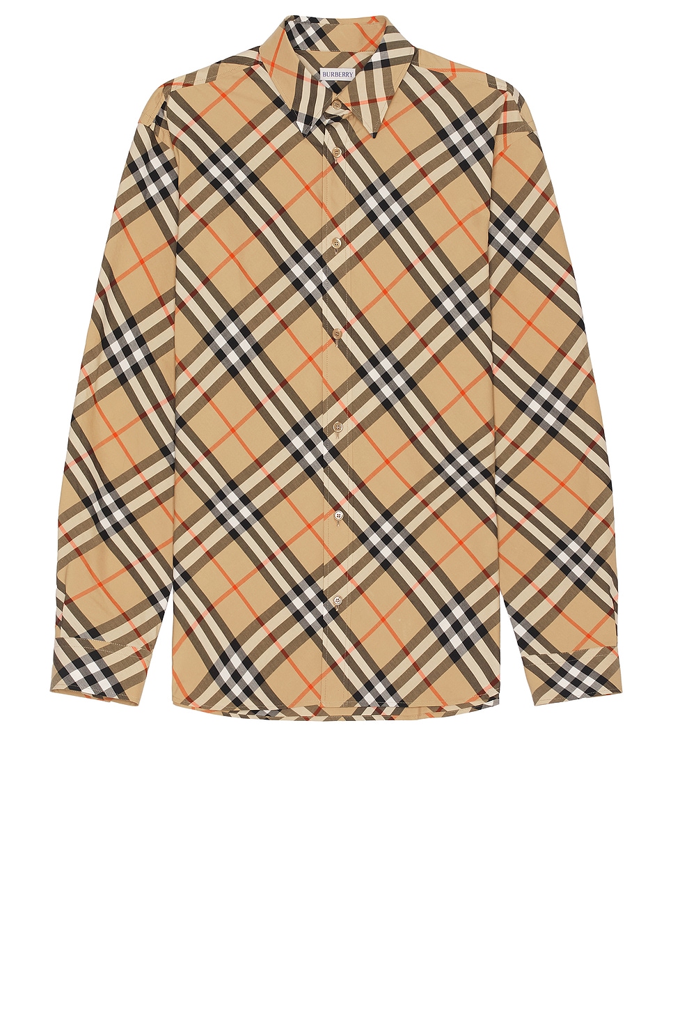 Vintage Check Long Sleeve Shirt in Brown