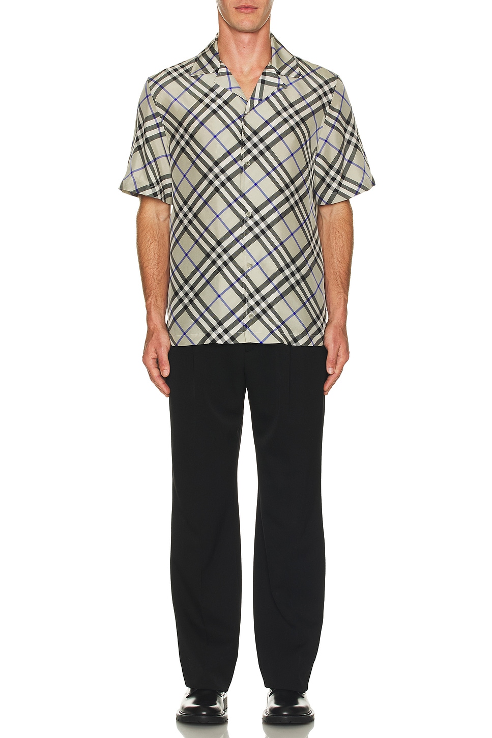 Image 1 of Burberry Check Shirt in Lichen