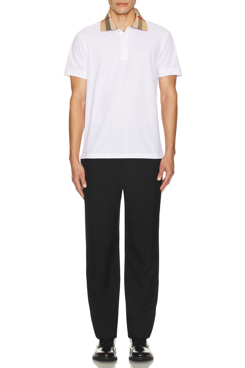 Image 1 of Burberry Cody Polo in White