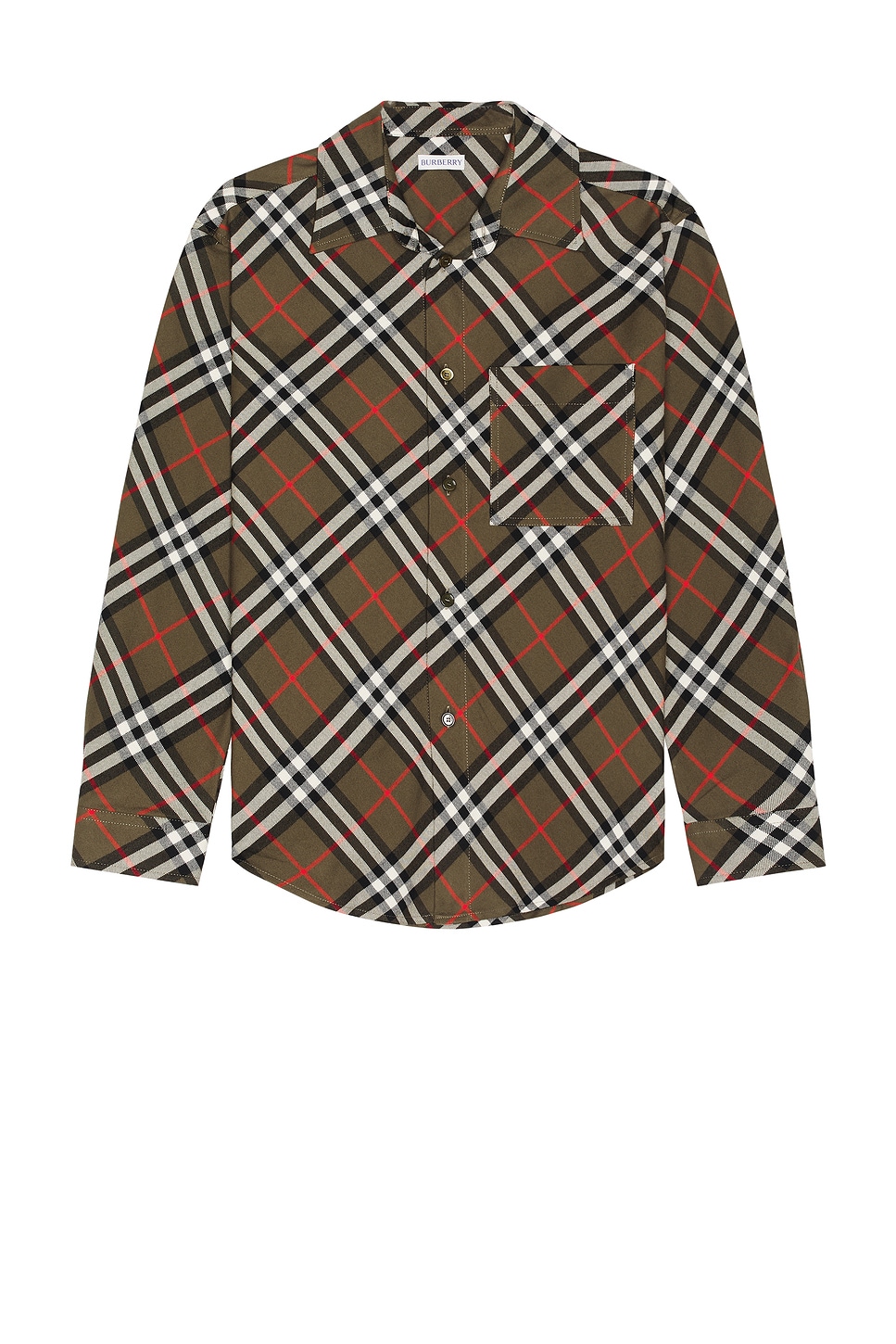 Shop Burberry Check Long Sleeve Shirt In Loch Ip Check