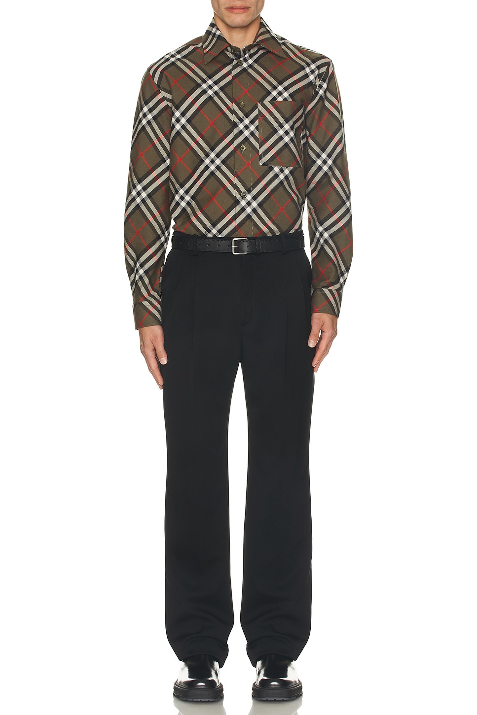 Image 1 of Burberry Check Long Sleeve Shirt in Loch