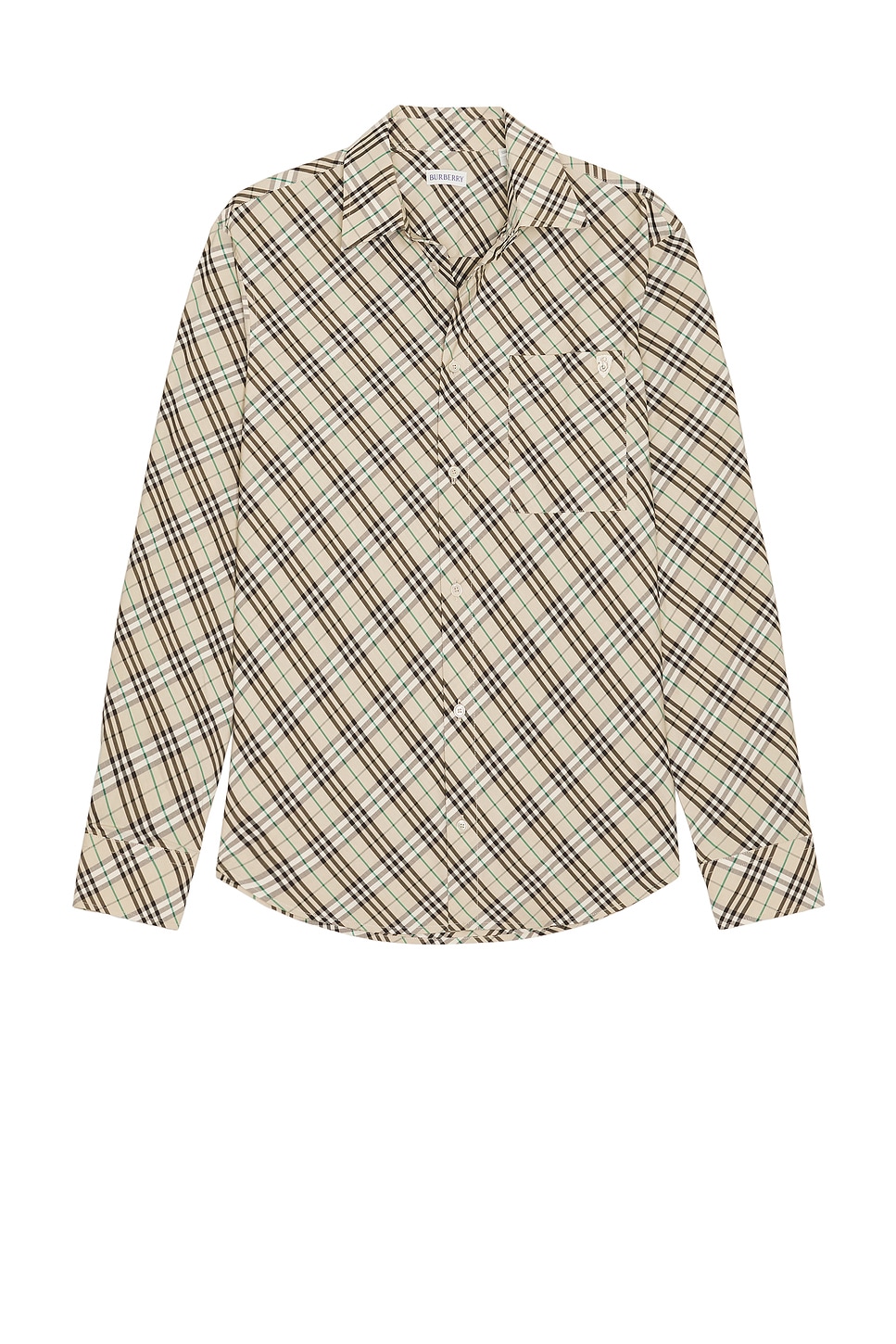 Long Sleeve Check Shirt in Brown