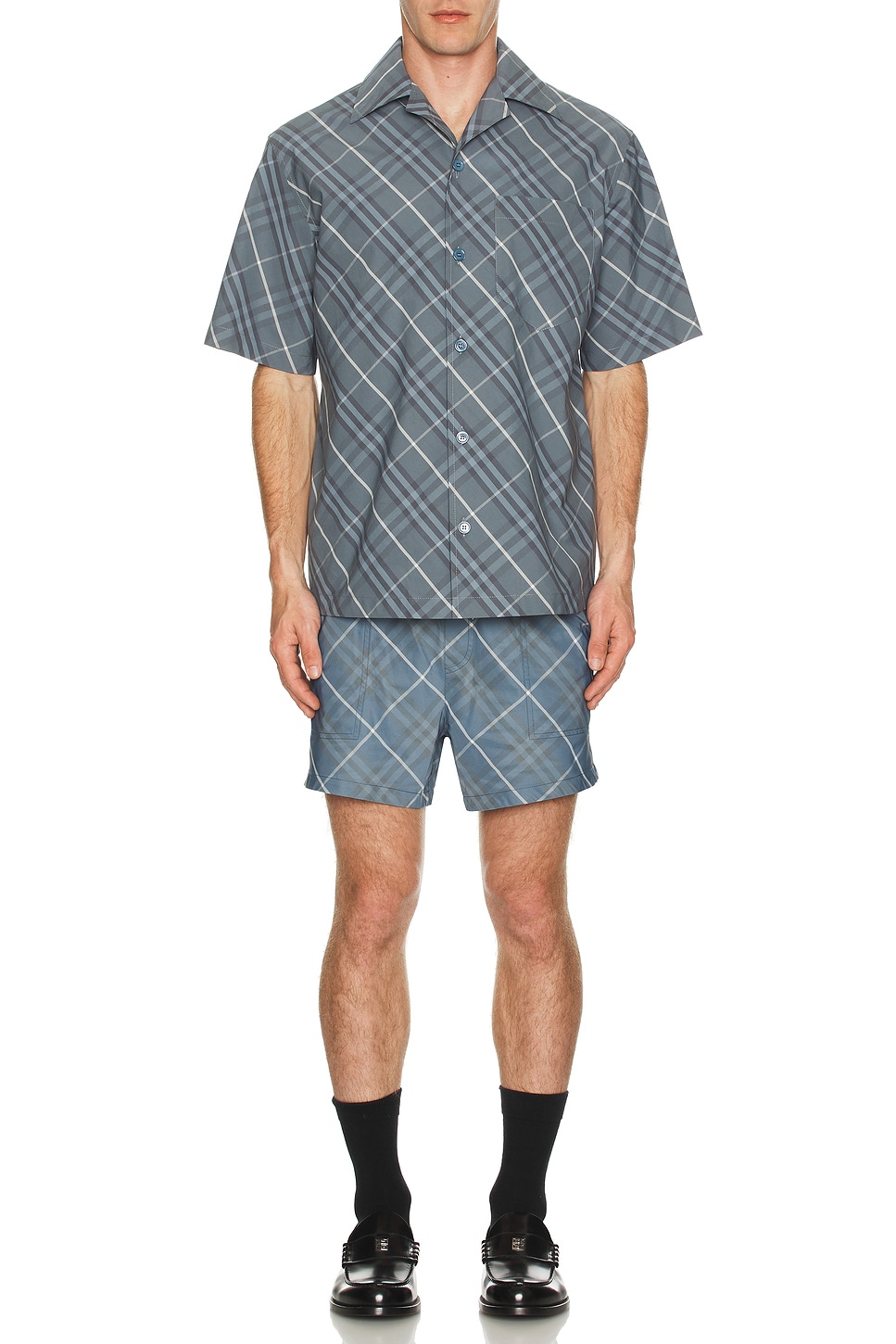 Image 1 of Burberry Check Havana Shirt in Pewter IP Check