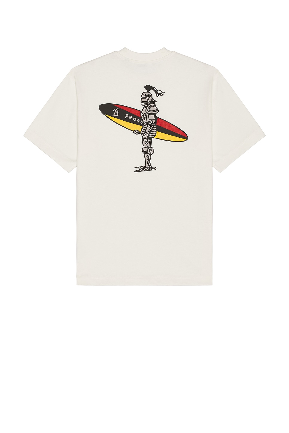 Image 1 of Burberry Surf Knight Printed T-Shirt in Chalk