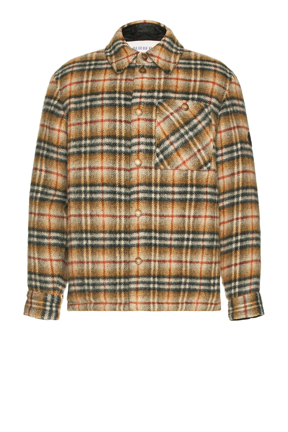 Image 1 of Burberry Overshirt in Beige Check