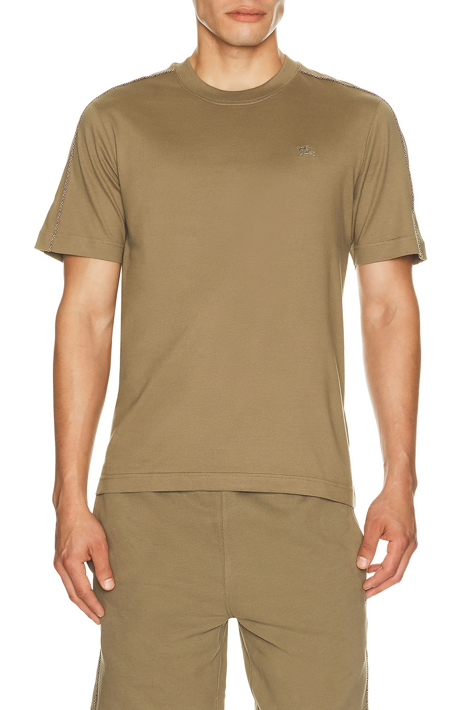 Burberry Seth Check Piping T-Shirt - Women's Clothing