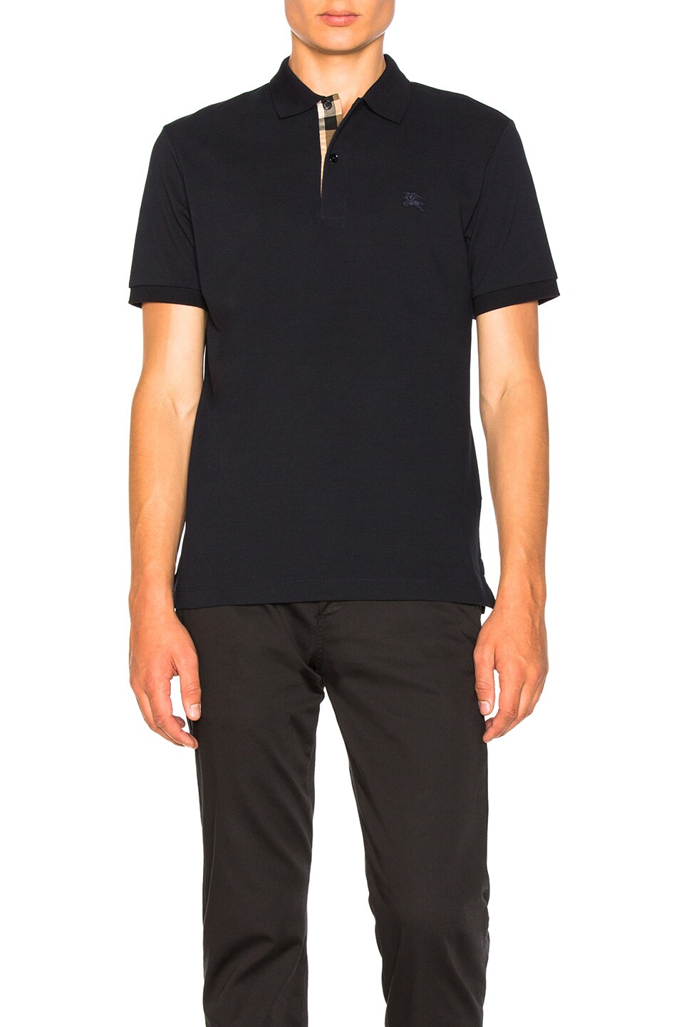 Image 1 of Burberry Core Polo in Dark Navy