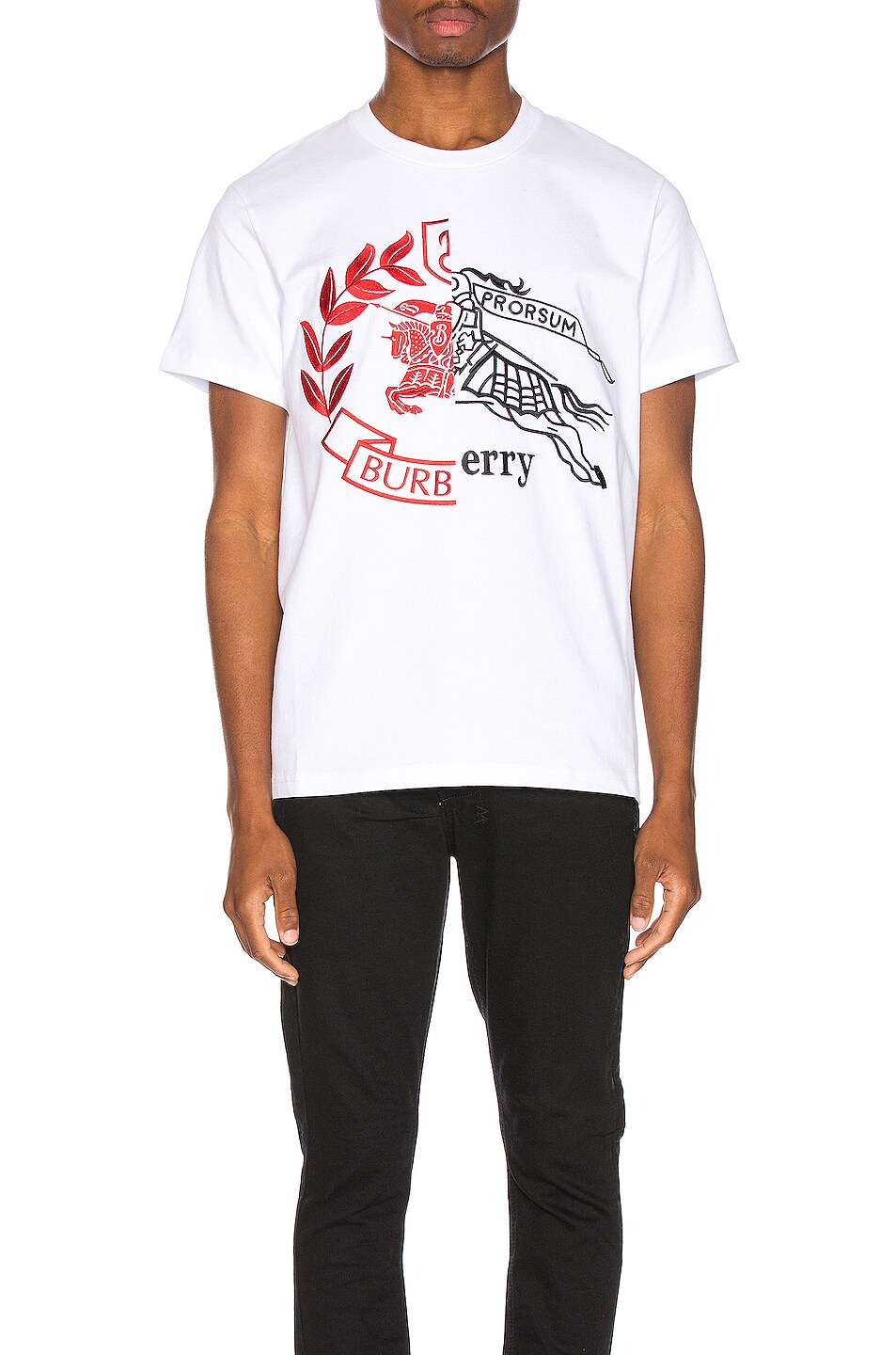 Image 1 of Burberry Soleford Graphic Tee in White